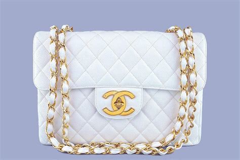 chanel classic jumbo white|vintage chanel jumbo.